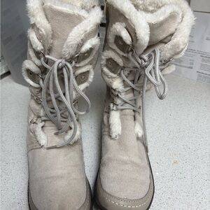 Polo by Ralph Lauren Cream Winter Boots
